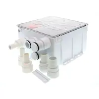Rule Pumps 1100gph Grey Water Collection Tank 2.2a 24v Zilver 230 x 240 x 130 mm