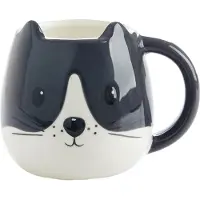Balvi Kitty mok zwart wit 400 ml