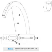 Mavic Cosmic Pro Carbon Sl T Front Velg
