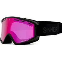 Sinner Skibril Batawa OTG Matte Black Double Pink Sintrast Vent 25