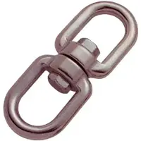 Goldenship Aisi-316 Swivel Eye&eye 10 Units Zilver 5 mm