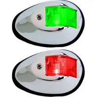 Goldenship Stainless Steel 42.8ma Port/starboard Navigation Led Light Kit 36x56x89 Mm 12v 2 Units Grijs