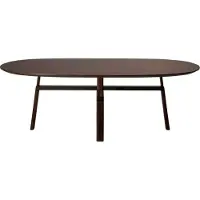 Ebuy24 Cross Dan-Form eetkamertafel 75x220cm fineer walnoot.