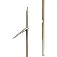 Picasso Gold Inox Stainless Steel Round Notch 6.5 Mm Single Flopper Spearshaft Zilver 75 cm