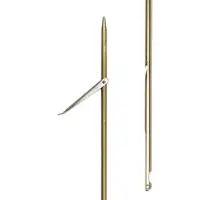 Picasso Gold Spring Steel Round Notch Spear 7 Mm Single Flopper Spearshaft Goud 130 cm