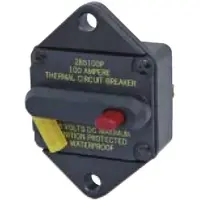 Blue Sea Systems 285 Series Thermals Panel Zwart 120 Amp
