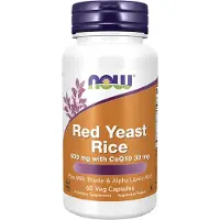 Now - Rode Gist Rijst met CoQ10, 600 mg - 60 Veganistische Capsules