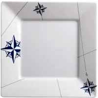Marine Business Northwind Flat Square Dish 6 Units Transparant