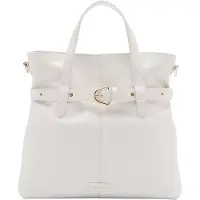 Coccinelle Large Leather Tote Bag In Cream Maat: OS | Handtassen Outlet | Dames | Wit