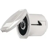 PLASTIMO Flexible Round Cover Water Outlet Straight Connector Box Zilver