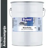 Ruwol Betonverf Antracietgrijs (RAL 7016) 20 liter