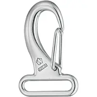 PLASTIMO Strap Carabiner 30 Mm Zilver 60 x 8 mm