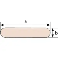 Talamex Sail Batten Grijs 24 x 2.5 mm