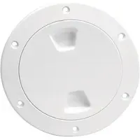 Beckson Marine Standard Polypropylene Round Deck Cover Cap Zilver 102 mm
