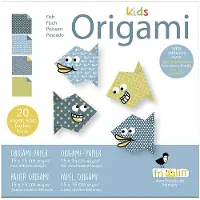 Fridolin Origami Vis Vouwen 15 X 15 Cm 20 Stuks Multicolor