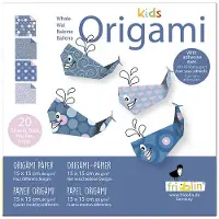 Fridolin Origami Walvis Vouwen 15 X 15 Cm 20 Stuks Multicolor