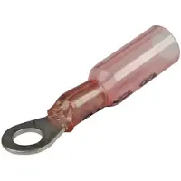 Seachoice 3 To 1 Heat Shrink Ring Terminal Rood 3.5 mm-25 Pcs