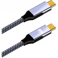 Zenwire ZC-8 - USB-C naar USB-C Thunderbolt 3 - 100W - 4K - 60Hz - AV - 2m kabel voor Macbook Pro Air - Oplaadkabel Snellader - Plug & play