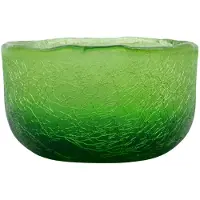 House Doctor Crackle Waxinelichthouder Groen - Kaarshouders Glas Green - 204103035