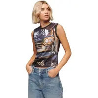 Superdry Hemdtopje met Subprint Multi Grootte: 44