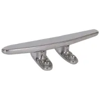 Euromarine Stainless Steel Flat Deck Mooring Cleat Zilver 150 x 30 mm
