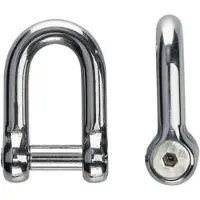 PLASTIMO Forged Allen Head Pin Shackle Zilver 6 mm (2 pcs)