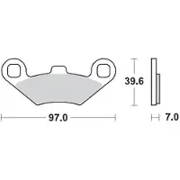 Moto-Master Polaris 097511 Gesinterde Remblokken
