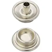 Common Sense Dot Male&female Brooch Rivet 100 Units Zilver 4.4 mm