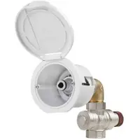 PLASTIMO Water Inlet Square Elbow Connector Box Transparant 13.5 x 9.6 x 7 cm