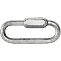 Peguet Galvanised Joining Link Shackle 10 Units Zilver 5 mm