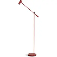 BELID Cato vloerlamp 134 cm Glanzend robijnrood-matzwart