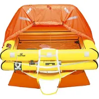 PLASTIMO Transoce Isaf/iso Upper 24h Canister 54563 Liferaft Oranje 6 Places