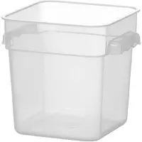 Hendi voedselcontainer 3 liter transparant BPA-vrij met schaalverdeling stapelbaar magnetronbestendig horeca