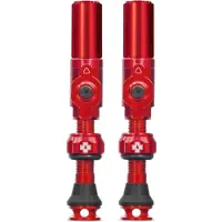 Muc-Off Big Bore - Tubeless Ventiel - Schräder - 35mm - Rood - Kernloos ontwerp - Maximale luchtstroom