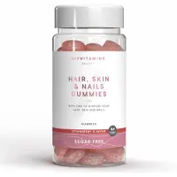 Myvitamins Suikervrije gummies voor haar, huid en nagels - 60gummies - Sugar Free Strawberry