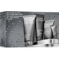Clinique For Men - Moisturizing Lotion 100ml + Face Wash 200ml + Face Scrub 100ml + Anti-Age Eye Cream 15ml