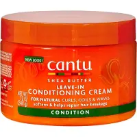 Cantu , Shea Butter, Leave-In Conditioning Crème, Voor Natuurlijke Krullen, Coil & Golf, 12 oz (340 g)