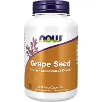 Now - Gestandaardiseerd Druivenpitextract, 100 mg - 200 Veganistische Capsules