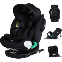 Bebies First Autostoel Executive i-Size Met Isofix 360° Draaibaar Groep 0/1/2/3 (0-36 kg) Vanaf 40 tot 150 cm -Zwart