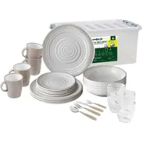 OEM All Inclusive Serviesset 36 stuks, beige 2022 Kook- en serviessets