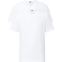 Schiesser T-shirt met geribde V-hals in Set van 2