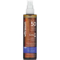 Ultrasun Tan Activator Spray SPF 50 Zonnebeschermingsspray voor snelle bruining 200 ml Gel