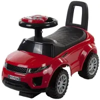 Sun baby Loopauto vanaf 1 jaar, bobby auto, kinderauto vanaf 12 maanden, babyauto, babywalker met claxon en motorgeluiden (Rood)