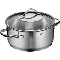 Silit Achat: Braadpan met deksel, 20 cm, roestvrij staal