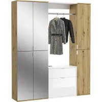 Xonox Kledingkast Projekt X Emob - Artisan Oak En Wit - 152x193x34 Cm