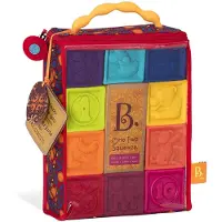 B. Speelgoed - B TOYS - Blokken - Oranje - Unisex - 0 maanden - Geboorte