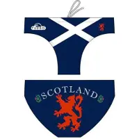 Turbo Scotland Swimming Brief Blauw 12-24 Months Jongen