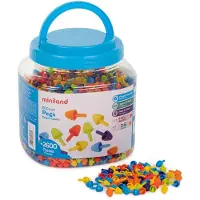 Miniland Pegs Educational Toy 10 Mm 2600 Units Veelkleurig Kinderen