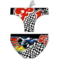 Turbo Formula 1 Swimming Brief Veelkleurig 13-14 Years Jongen
