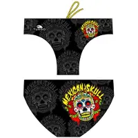 Turbo Mexican Skull 2014 Swimming Brief Zwart 9-10 Years Jongen